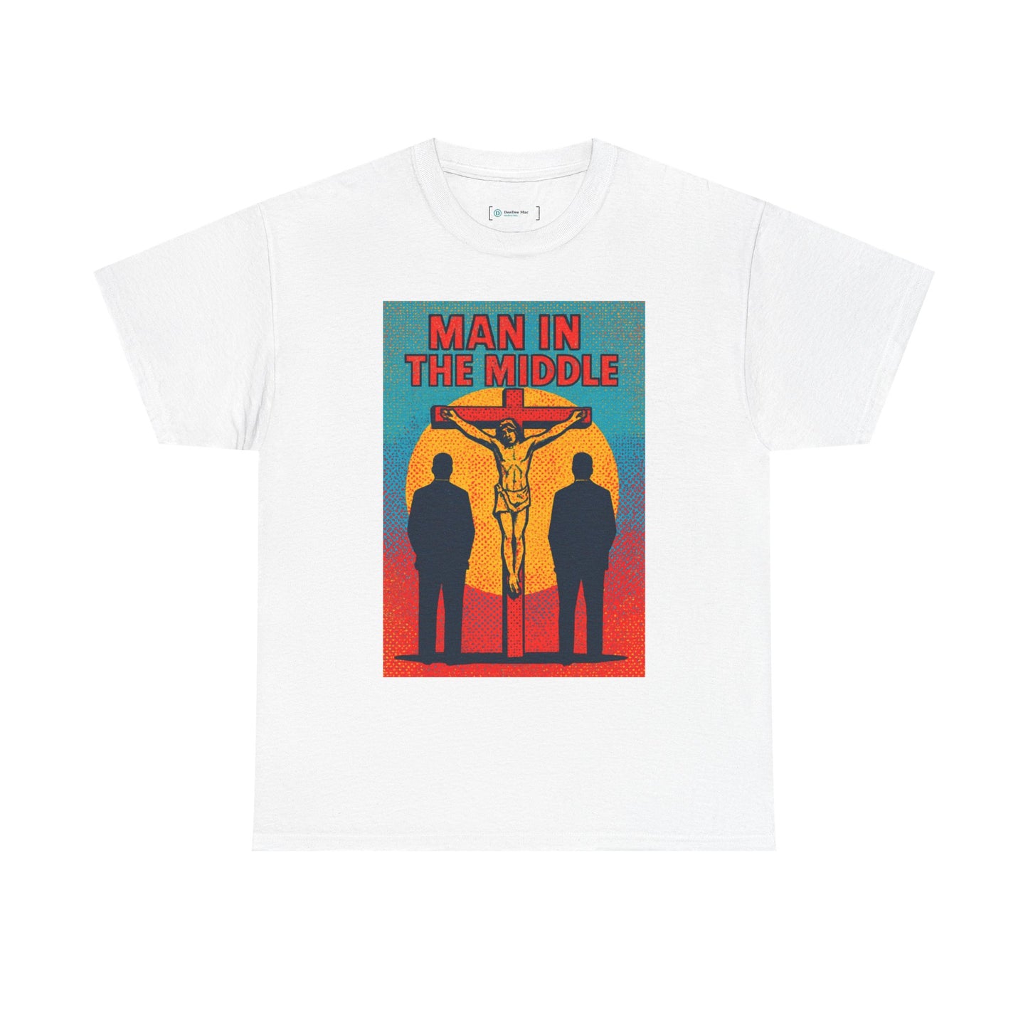 Man in the Middle T-Shirt — Christian Faith Cross Tee (Truth Seeker)