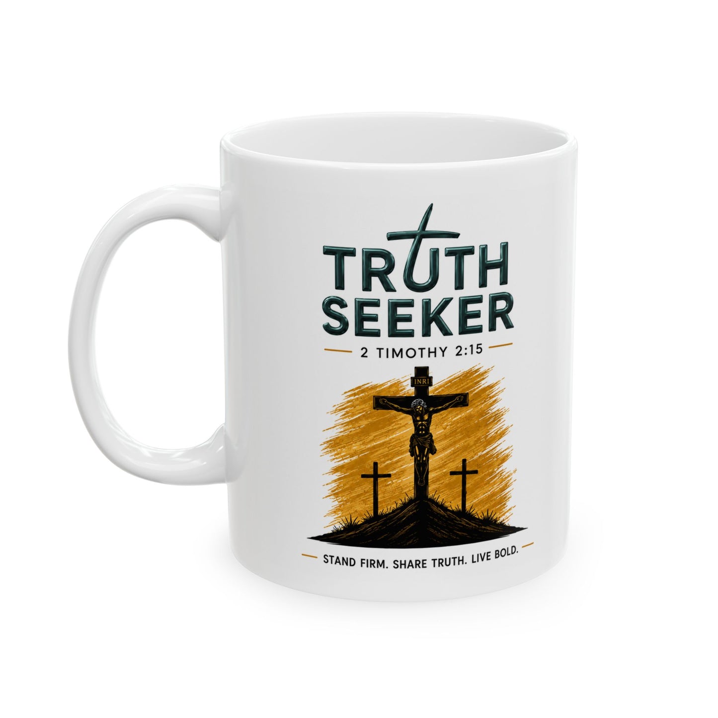 Truth Seeker™ Ceramic Mug – "Christ Has Already Paid" Christian Coffee Mug (11oz & 15oz)