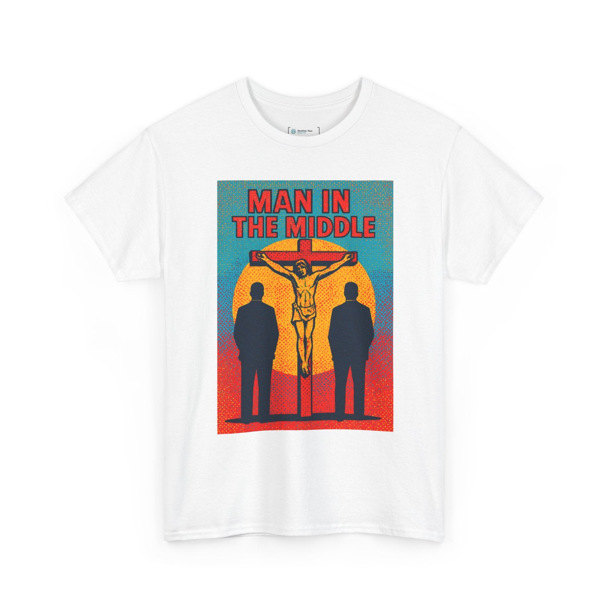 Man in the Middle T-Shirt — Christian Faith Cross Tee (Truth Seeker)
