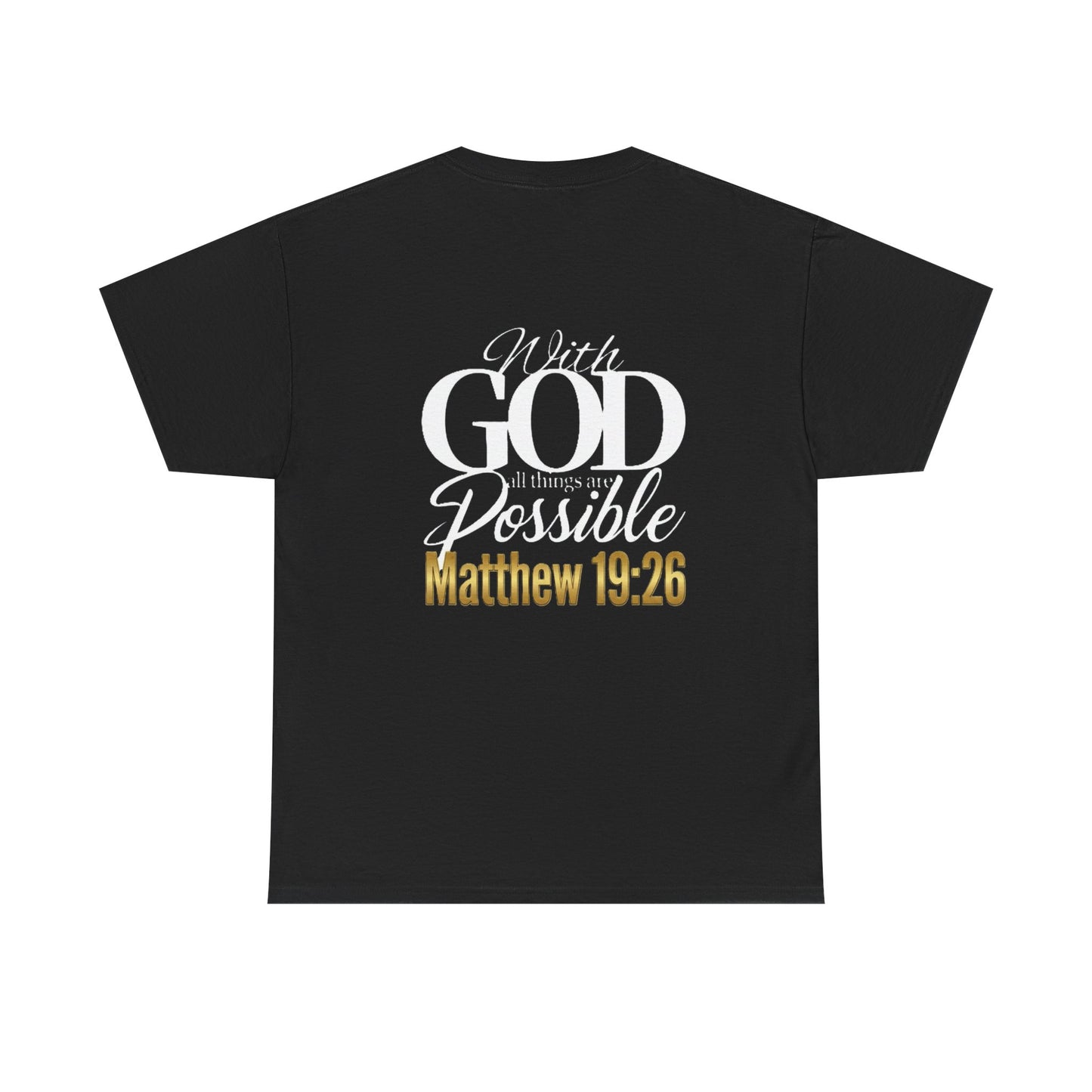 Truth Seeker “With God All Things Are Possible” Matthew 19:26 Faith T-Shirt