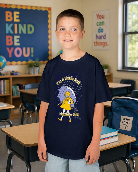 👉 Little Salt Kids Tee | Matthew 5:13 Youth Shirt