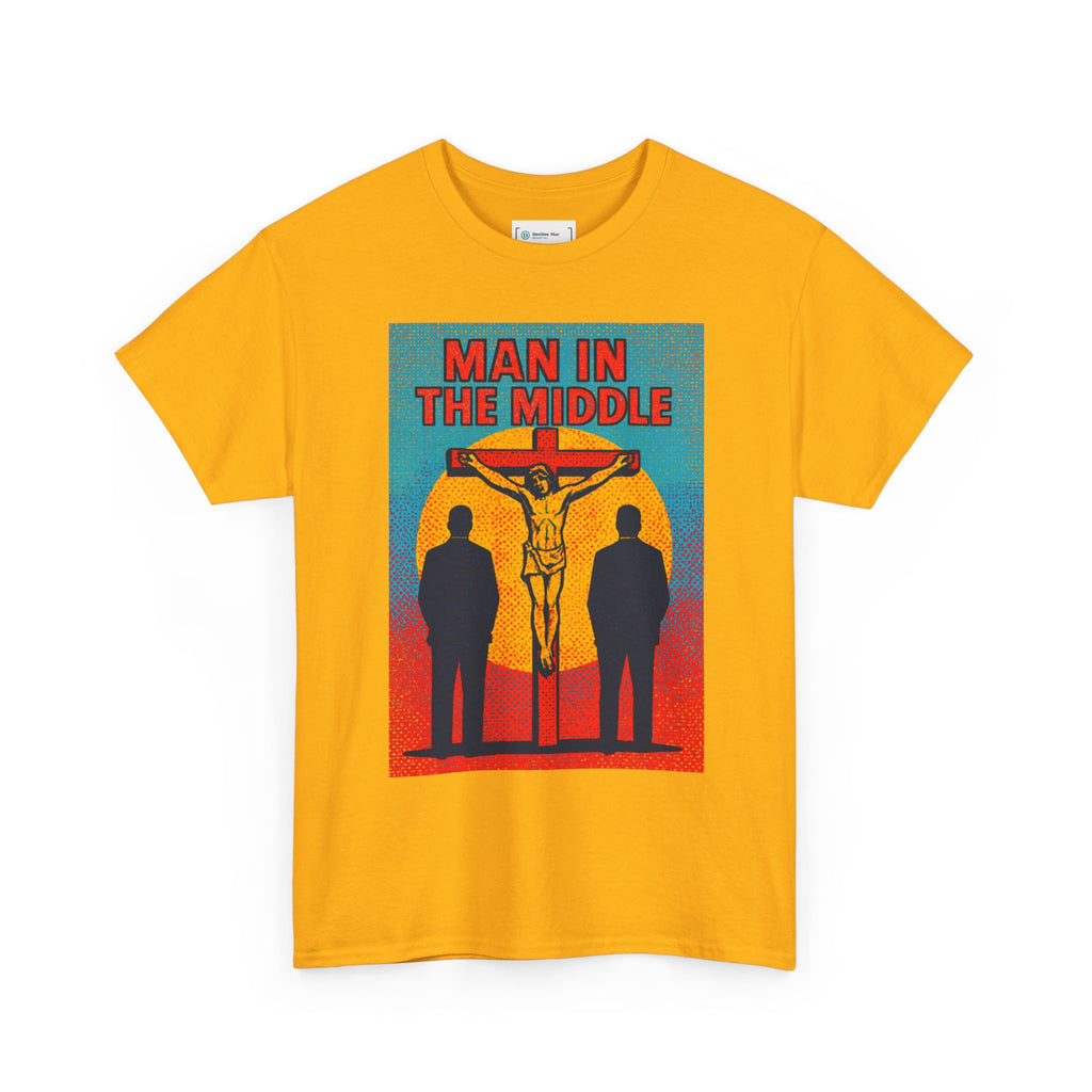 Man in the Middle T-Shirt — Christian Faith Cross Tee (Truth Seeker)