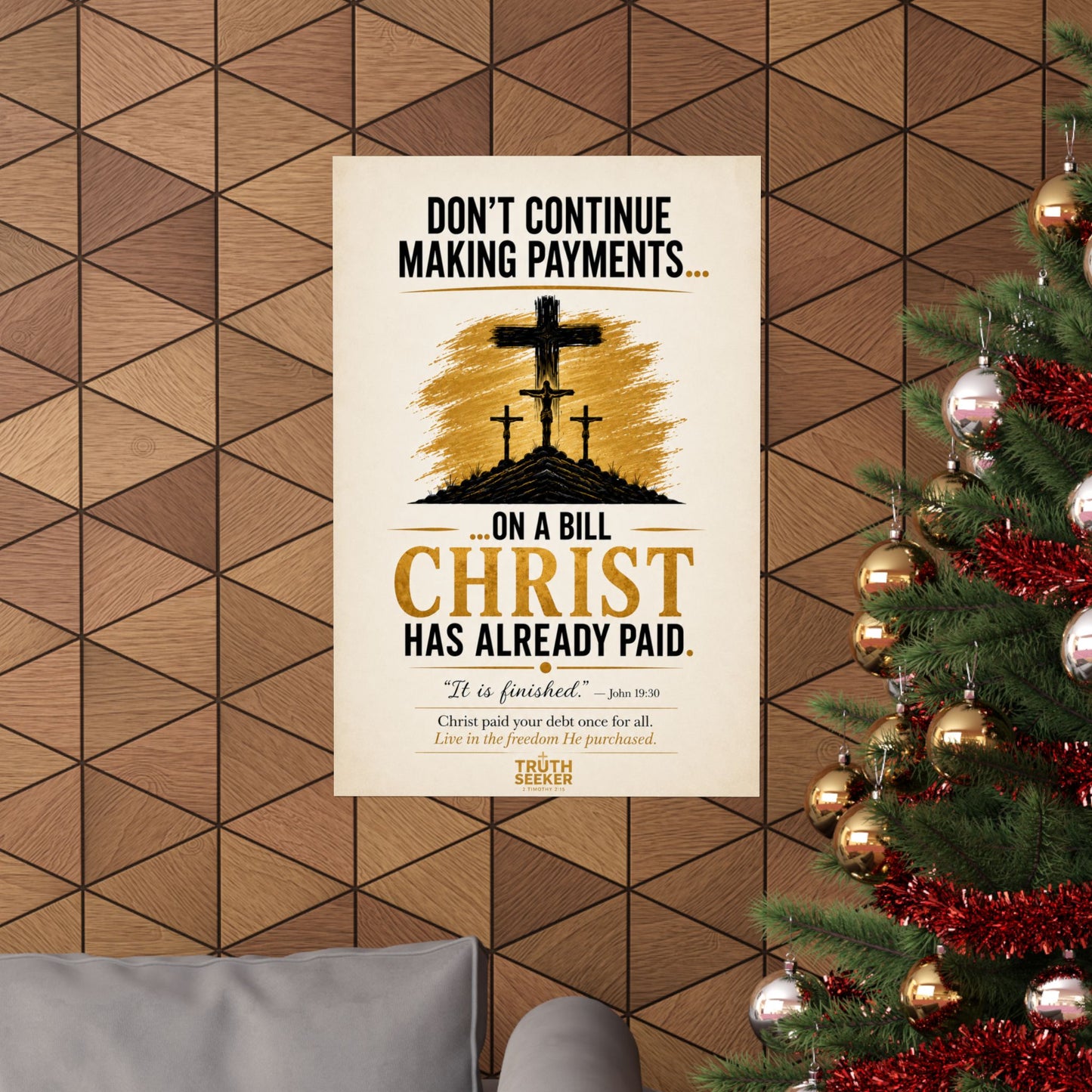 Paid in Full™ | Christian Wall Art | Truth Seeker Signature Collection
