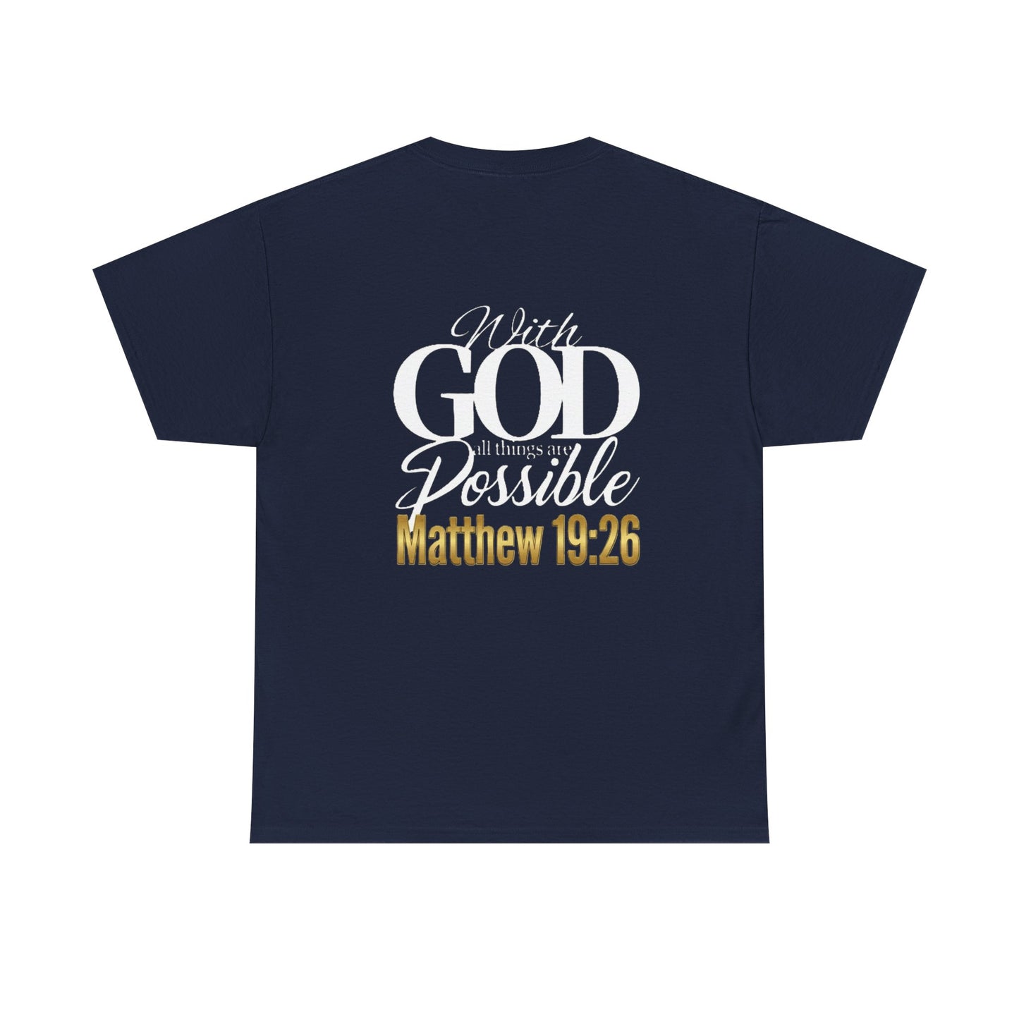 Truth Seeker “With God All Things Are Possible” Matthew 19:26 Faith T-Shirt