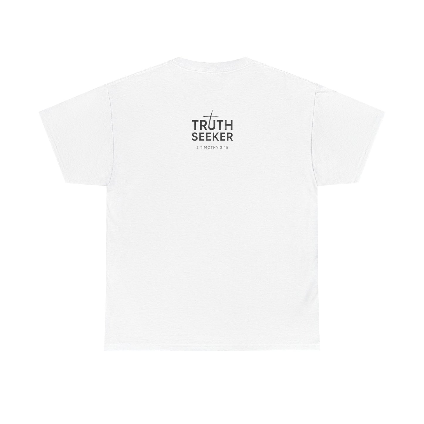 Man in the Middle T-Shirt — Christian Faith Cross Tee (Truth Seeker)