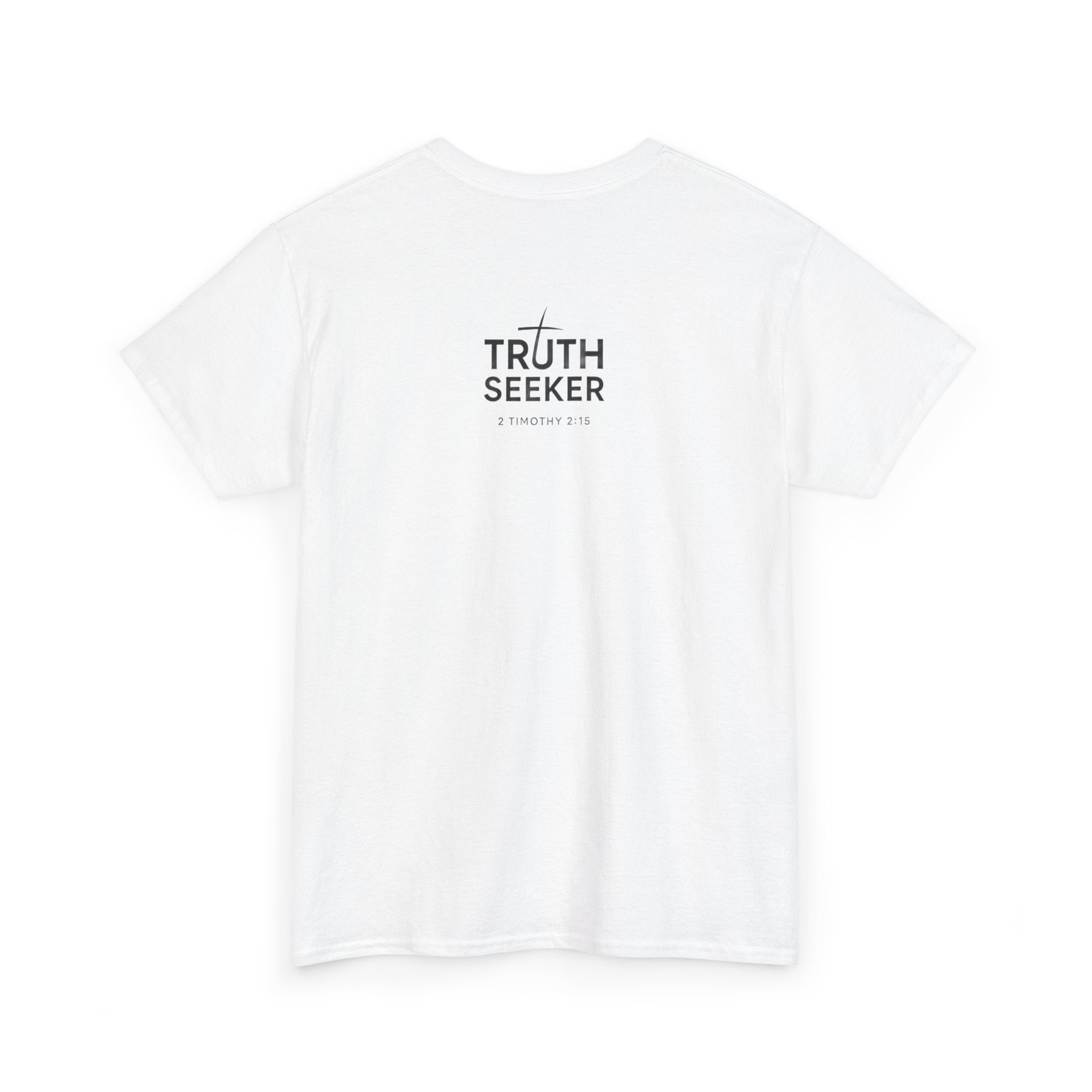 Man in the Middle T-Shirt — Christian Faith Cross Tee (Truth Seeker)