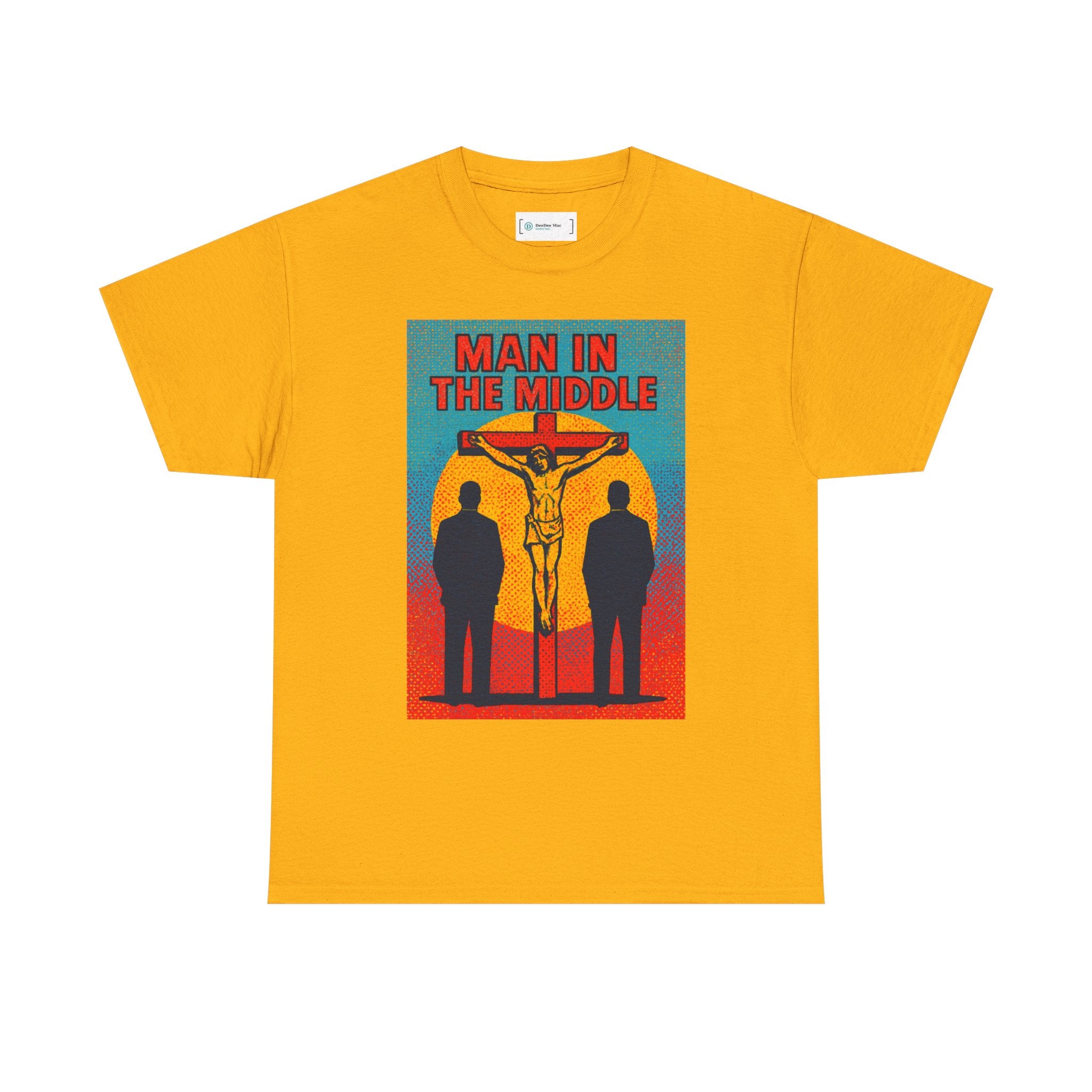 Man in the Middle T-Shirt — Christian Faith Cross Tee (Truth Seeker)